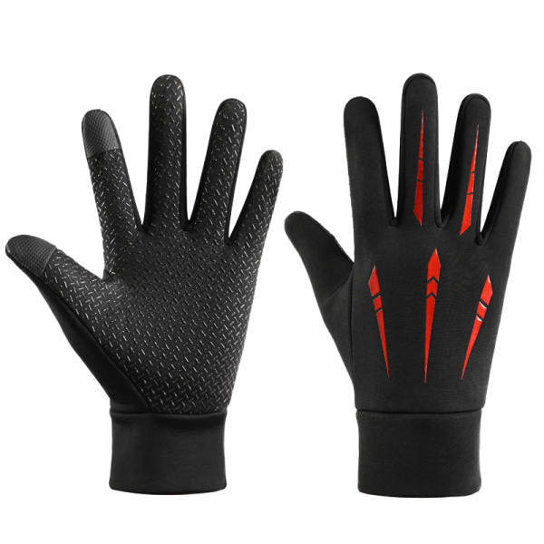 Vinter Touch Handsker Vandtætte Motorcykel Cykel Handsker Ud ONESIZE Red ONESIZE