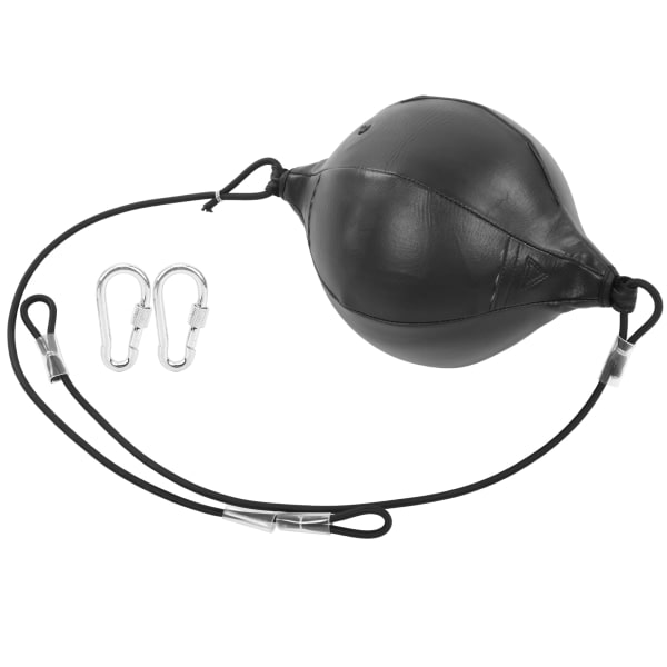 Stansbold Punching Bag Oppustelig PU Pære Muay Thai Svingende Punching Bag til Træning Sort