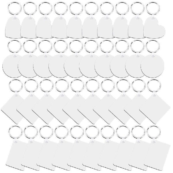 Neliömäiset/pyöreät/sydämenmuotoiset kovat avaimenperät Tyhjät suorakaiteen avaimenperät Sublimointi Lämpösiirto Avaimenperät