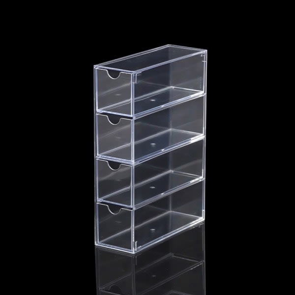 Briller Opbevaringsboks 4 Lag Stor Briller Organizer Box Multif Transparent one size Transparent one size