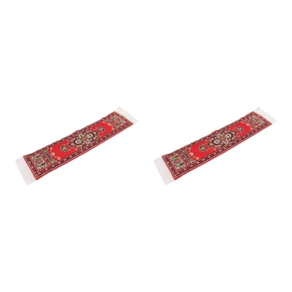 1/2 Miniatyr Golvmatta Matta för 12:e Möbeldekor 2-pack