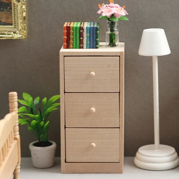 Minityrdekoration Dekoratiiviset nukkemökit Lapset Minimökit Lastenhuoneen tarvikkeet Dekoratiiviset Mini Khaki 10X5.2CM