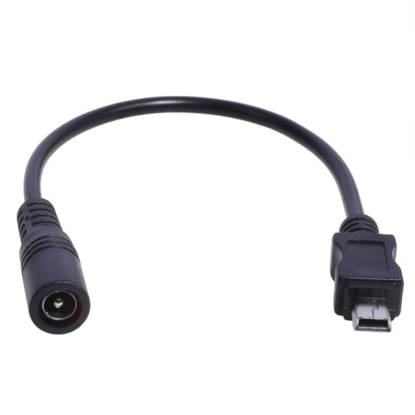 DC 5.5x2.1 naar Mini USB-kaapeli 5521 Virtapistoke DC-virtakytkin - 5.5x2.1 sovitin Mini USB-muunnin