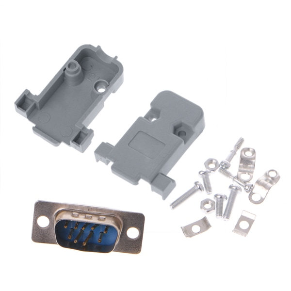 5 set 9-stifts hane/hona D-Sub-kontakt lödkontakt RS232 seriell DB9 för w/ för G 1