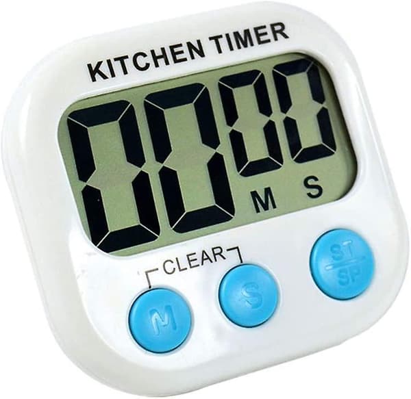 Digitalt Kjøkkentimer, Stor LCD, Nedtelling, Opptelling