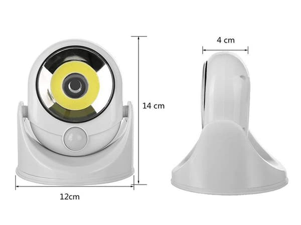 Trådløs LED-lampe med bevegelsessensor - 360° rotasjon 232