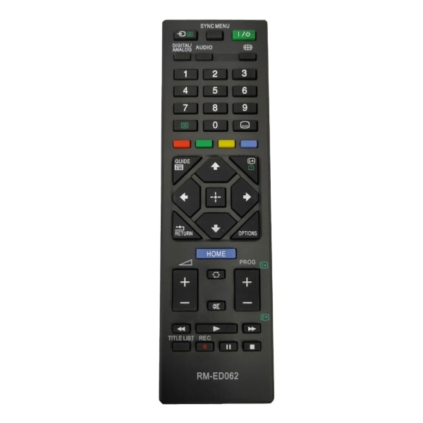 Ersättningsfjärrkontroll for Sony RM ED062 LCD-TV KDL-32R433B KDL-32R503C KDL-32RD303 TV-fjärrkontroll