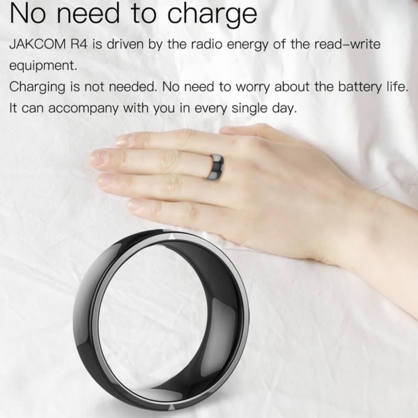 R4 för Smart Ring Vattentät Dammtät Fallsäker för Smart Ring för Windows NFC Mobiltelefon Multifunktion Magic Finger Ring 60mm