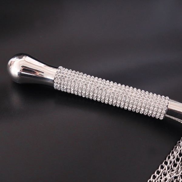 Metallseosketju-Tofs Lyhyt Ratsastusvitsa Crop Crys