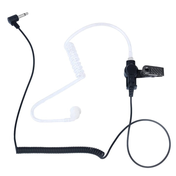 1 stk 3,5 mm dold akustisk øretelefon Hodetelefoner Tettsittende lyd Svart one size Black one size