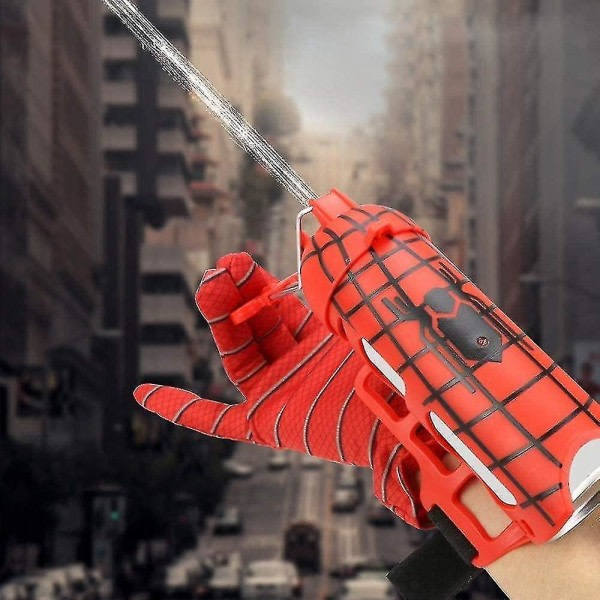 Spider Web Launcher Handskar Set Marvel Spider Hero Web Shooter Handskar Leksak Barn