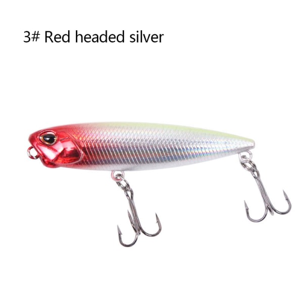 Fiskedrag hard bait 6,5/7,5/10cm Flytende penn fiskebete rød 6.5cm/5.5g red 6.5cm/5.5g