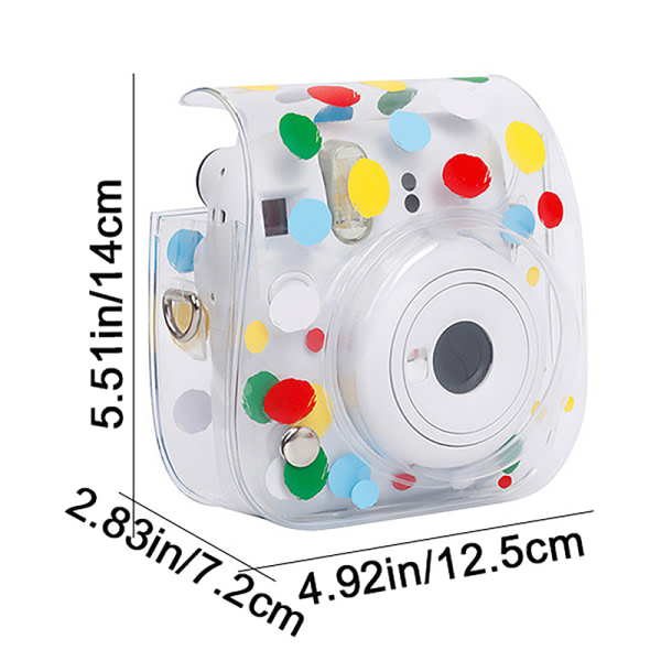 För Instax Mini 12/11 Polaroid Instant Camera Case PVC Trave Pr Transparent 1 Transparent 1