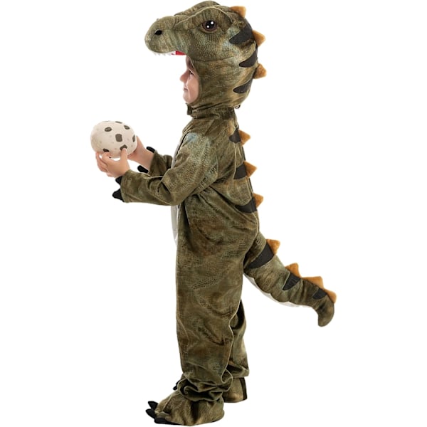 Unisex T-Rex Kostume til Børn i Brun - Realistisk brown 18-24 months