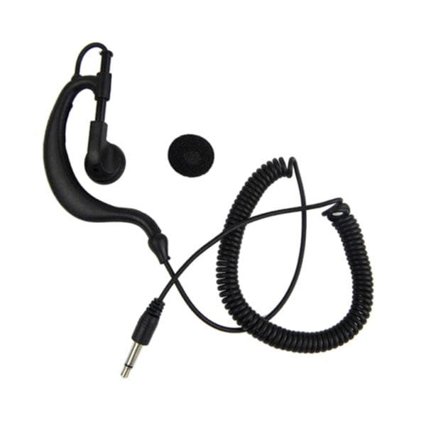 G-Shape Mjuk Öronkrok Hörlursheadset 3,5 mm Kontakt - Öronkrok Endast Lyssna Ham-Radio Hörlursheadset för 2-vägsradio
