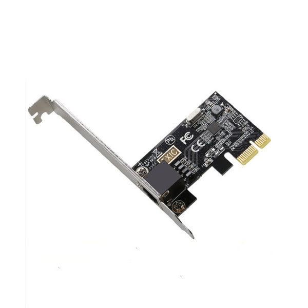 1000Mbps PCIE till RJ45 nätverkskort RJ45 PCI Express Converter Svart Black