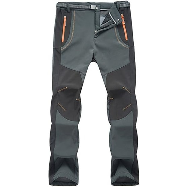 Män's Skidbyxor Vattentäta Fleecefodrade Utomhusvandring Mountain Softshell