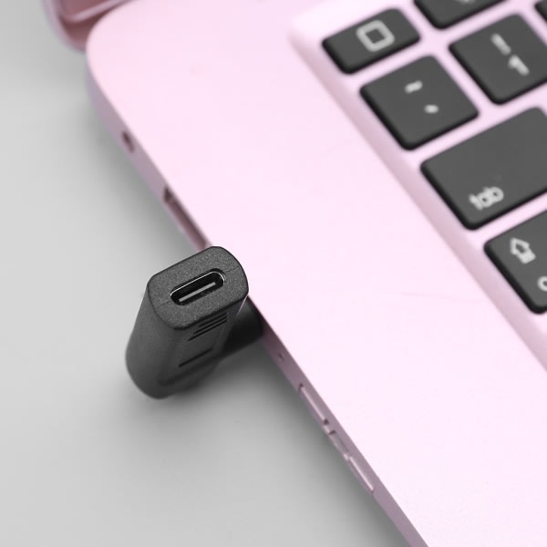 90 Grader Typ-C Hona till 3,0x1,1 mm för DC Hankontakt USB Typ C Strömpluggkonverterare Laptopladdare för Acer