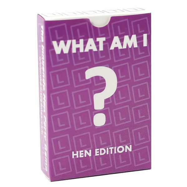 Vad är jag? Hen Edition Kortspel - Roligt Hen Night Partyspel, Present!
