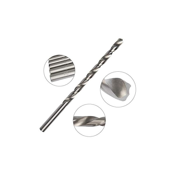 HSS spiralborr extra lång 160mm för trä metall stål 3mm