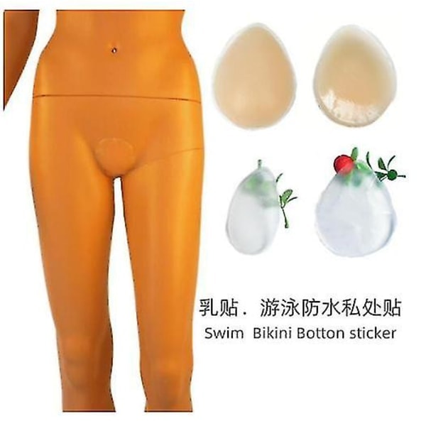 2 kpl Camel Toe -peitettä, uudelleenkäytettävä, jäljetön, näkymätön, itseliimautuva silikoni naisille, leggingseihin, uimapukuihin, aktiivivaatteisiin, Linglai