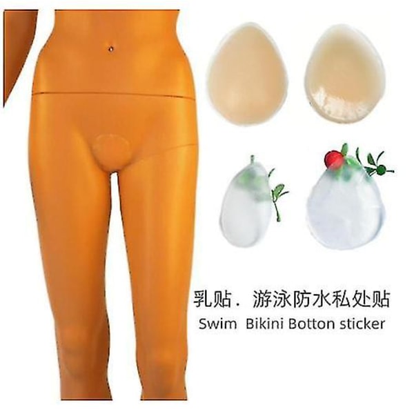 2st Camel Toe Concealer Återanvändbar Spårlös osynligt självhäftande silikon för kvinnor Leggings Badkläder Activewear Linglai