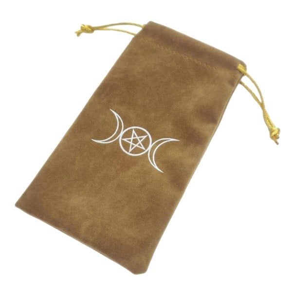 Fløyelspose for Tarotkort Oppbevaring Smykkepose Flanellpose Brettspillkort Mini Trekksnorpakke Spill Tarot Oppbevaringspose null - 2