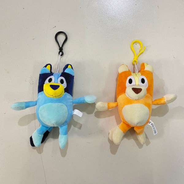 Blå familie plyslegetøj anime omkring søde hund ragdukke Bluey Bluey 40cm
