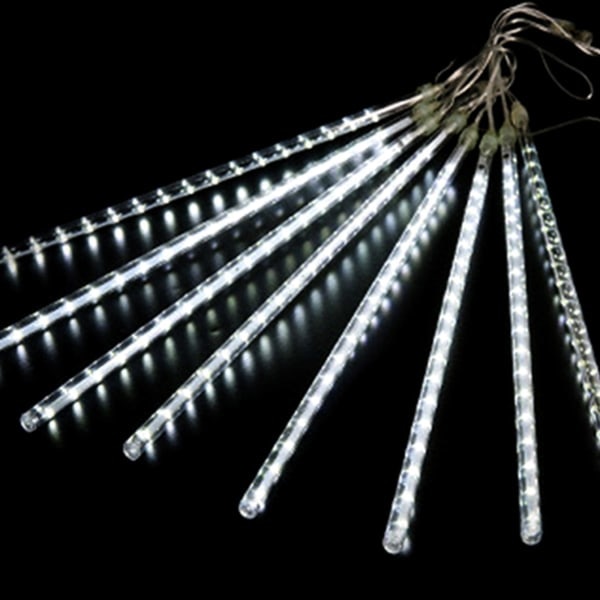 Meteor Shower LED-ljusslinga Utomhus julgransdekoration vit