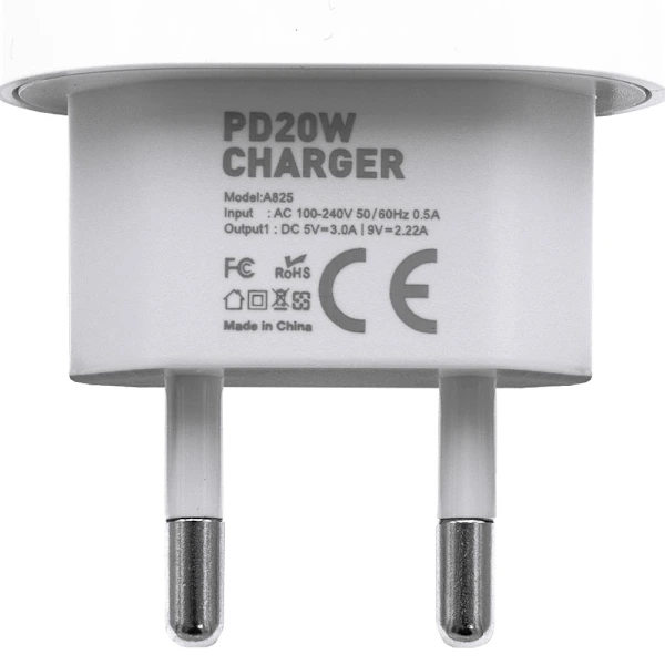 2-pak - Oplader til iPhone - Hurtigoplader - Adapter + Kabel 20W Hvid 2-pak iPhone White 2-Pack iPhone