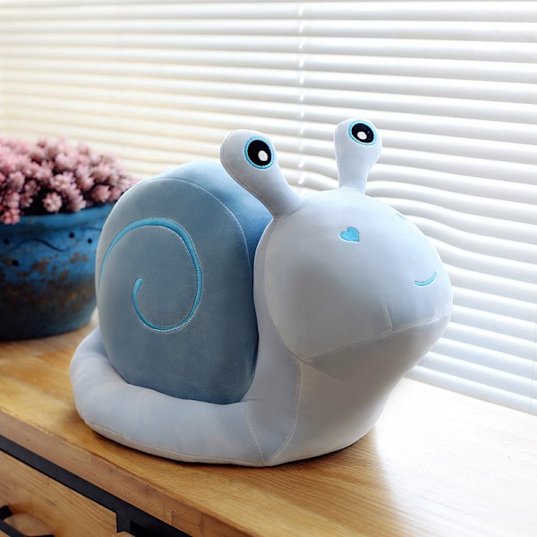 Snigel gosedjur barn present blue 50cm
