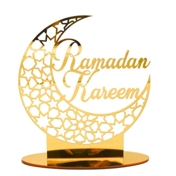 Eid Mubarak Akrylpynt Ramadan-dekorasjoner for hjemmemuslimske festartikler Eid Ramadan-presentatør