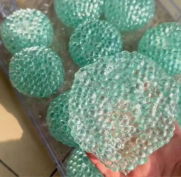Handgjorda stressbollar, Squishy Stress Relief Sensoriska Leksaker Klämbollar Grön Green