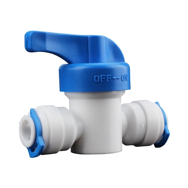 6,4 mm Inline Stengeventil for Omvendt Osmose Vannfiltersystem, 1/4\"