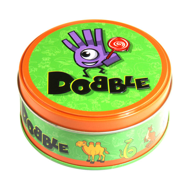 Dobble Spot It Kortspel Leksak Järnbox Brädspel (stil 9)