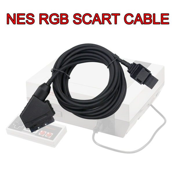 Ammattimainen RGB SCART -kaapeli BNC- ja RCA-sovittimella, ääni- ja videopelit, 1,8 metrin pituus, käytä X 360 -pelikonsolille null - A