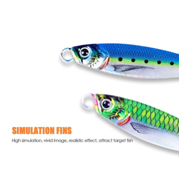 Metal Fishing Lure dubbelkrok Jig Bait 4 4 4