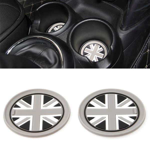 7,7 mm silikagel koppunderlag for bil, sklisikker, for Mini Cooper 2011 2012 2013 R grå