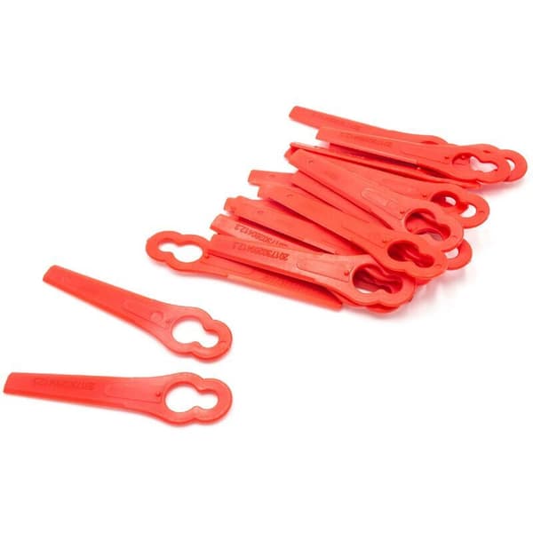20x Blader kompatible med Einhell GC-BG-CT 18/1 Li, GC-CT 18/24 Li P gresstrimmer - Erstatningsblader, rød, plast