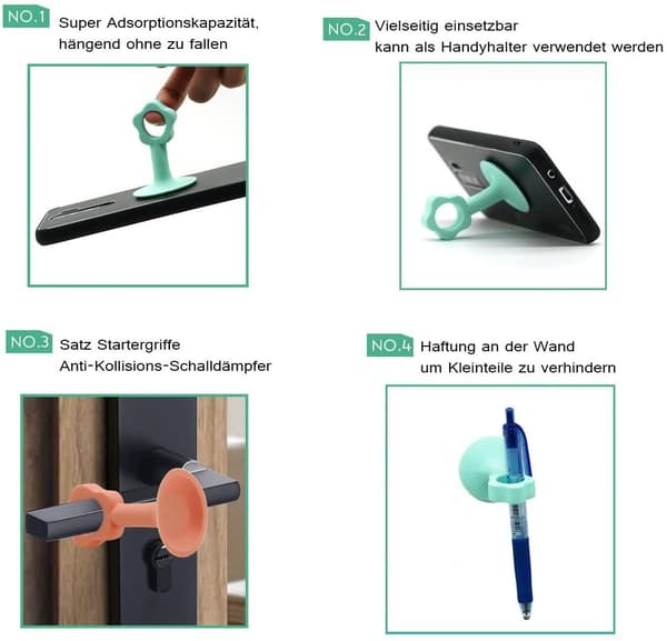 6 st dörrstopp dörrknopp, dörrknopp buffert sugkopp dörr