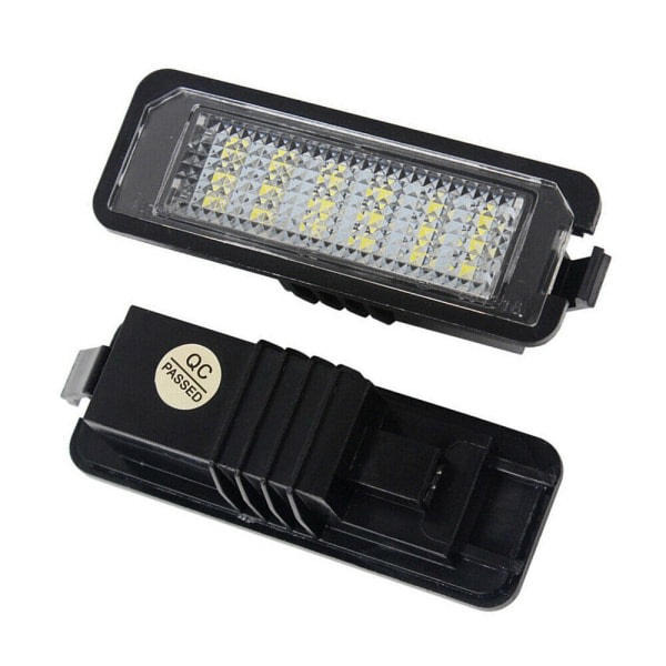 2x LED-nummerplåtsljus för VW GOLF MK4 MK5 MK6 PASSAT EOS Err