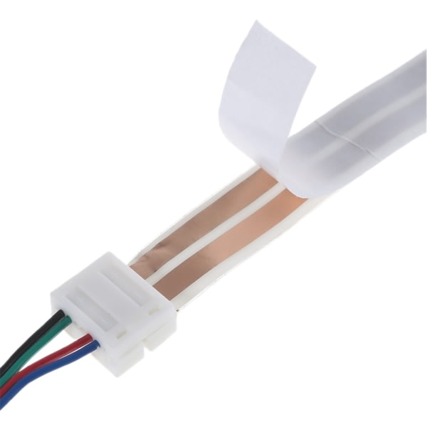 16AWG 1-10M dold platt elektrisk kabel 2-ledare självhäftande koppartråd för ljud-LED-belysning och mer 1m