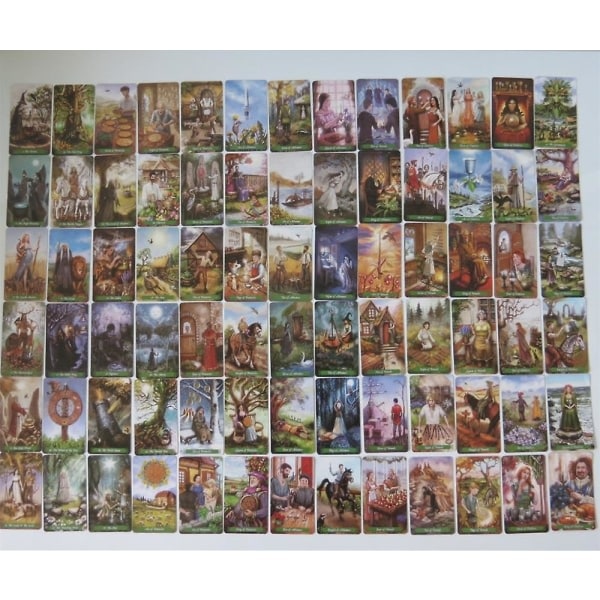 Nytt Tarot Orakelkort Mystisk Spådom Grønn Hexe Tarot Kortspill Brettspill for Jenter 12 zdq