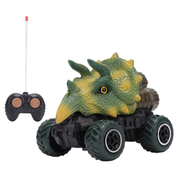 Barn Dinosaur Fjärrkontroll Bil Flytta Framåt Bakåt Sväng Vänster Höger RC Vehicle Toy Green