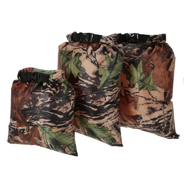 Lixada 3-pakning vanntett pose 3L + 5L + 8L utendørs Ultra Dry-pose for campingvandring