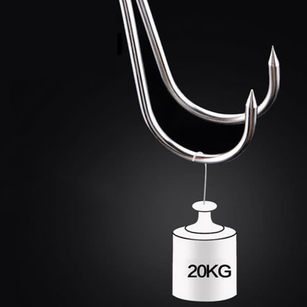 20 stk. S-formede kødkroge i rustfrit stål 13 cm 13 cm