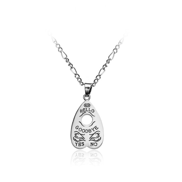 Mode Ouija Planchette -halsband Satanic Witch Halloween Charm Halsband Smycken Dekoration Present för kvinnor Flickor null - 5