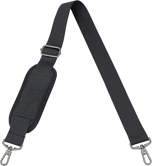 Shoulder Strap for Shoulder Bags — Adjustable, Soft, and Thickened Replacement Strap with Metal Hooks