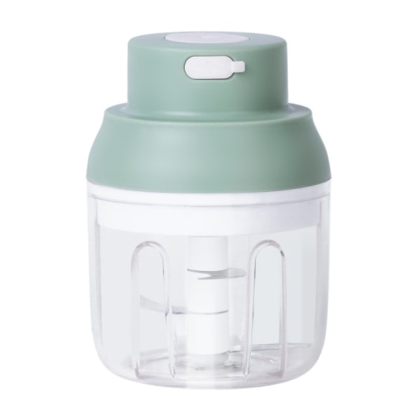 Multifunktionel vitløkskvarn Minimatlagningsmaskine Vitløksstötare Elektrisk vitløksstötare (1 pakke, grøn, 250 ml)