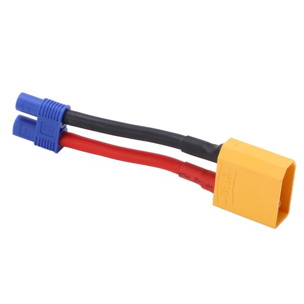 XT90 uros-EC3 naariskäyttöinen kaapeli Uudelleenkäytettävät liitäntäpäät Turvallinen kuori 12AWG 94mm/3.7in Pituus XT90 urosliitin RC-automallille